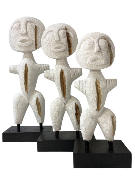 EL YAPIMI TRİBAL SUMBA 3'LÜ STONE MEN