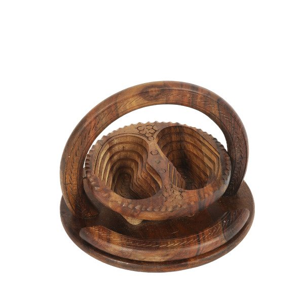 AKASYA AĞACINDAN EL YAPIMI MESTABİ KÜÇÜK BOY SOSLUK VE ÇEREZLİK 20*20*18CM