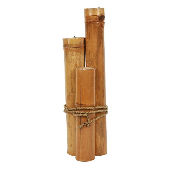 3'LÜ BAMBU DEKORATİF MUM  50 CM