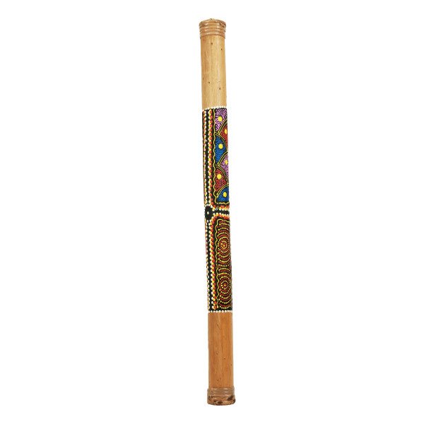 ABORJİN DESENLİ BAMBU YAĞMUR SESİ AFRİKA ENSTRUMANI  71 CM