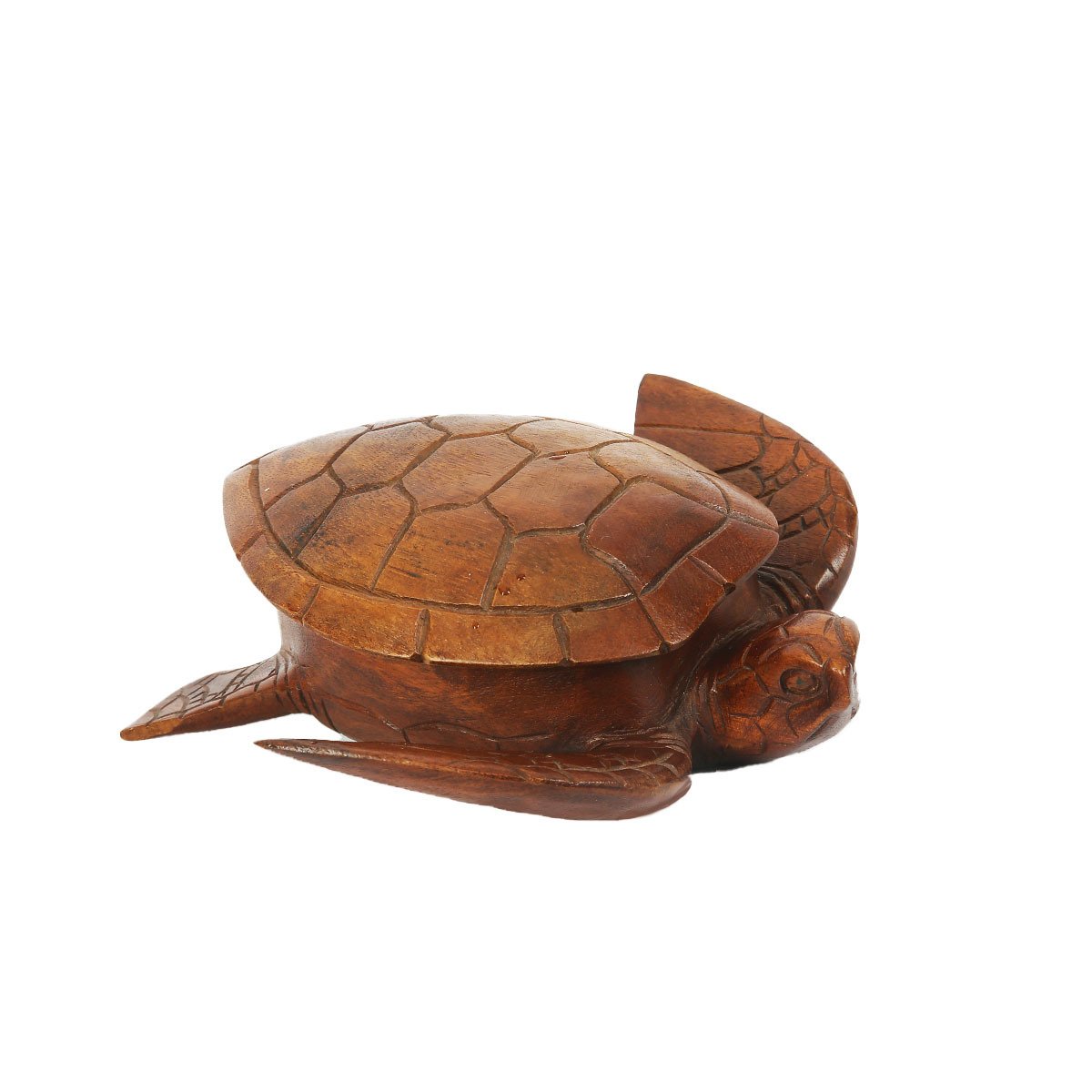 AHŞAP EL YAPIMI KAPLUMBAĞA KAPAKLI ÇEREZLİK 24 CM