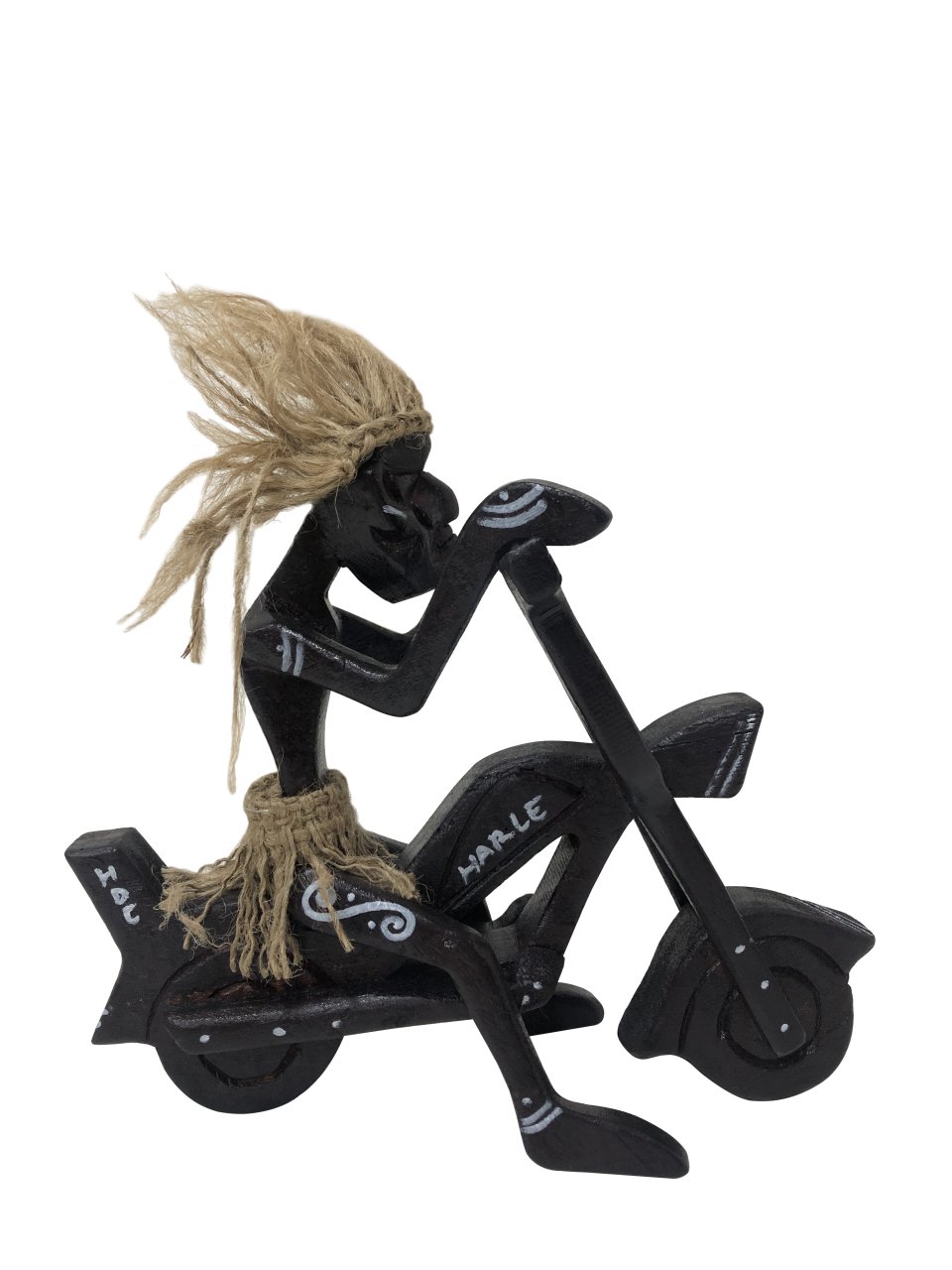 AHŞAP EL YAPIMI PRİMİTİF / İLKEL İNSAN HARLEY MOTORCU