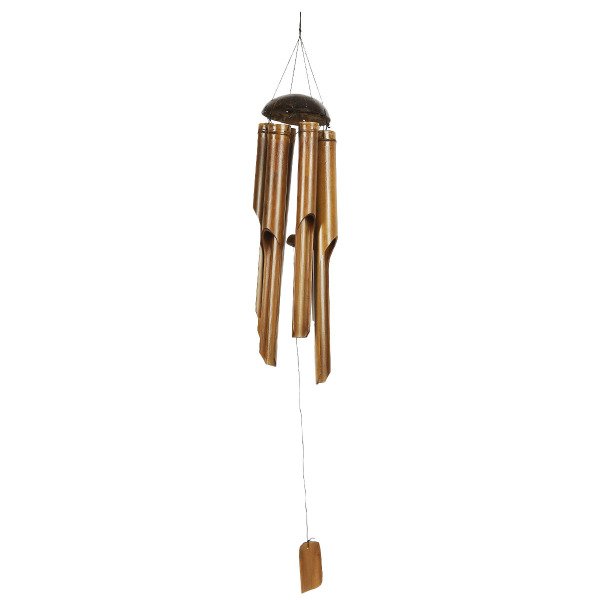 COCONAT BAŞLIKLI BAMBU RÜZGAR ÇANI 75 CM
