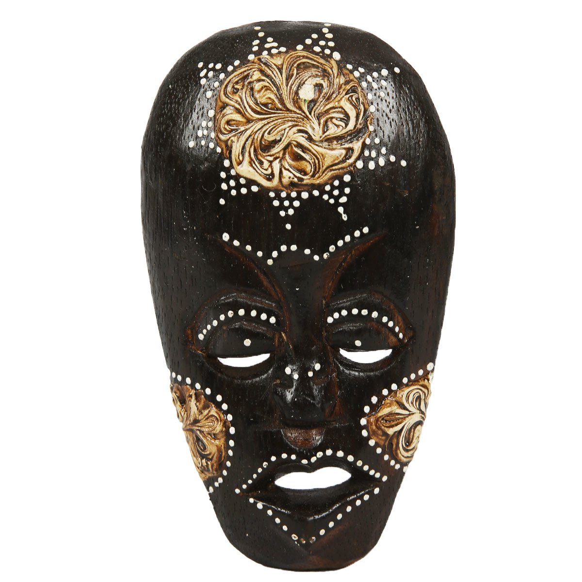 AHŞAP İŞLEMELİ MASK  16 CM