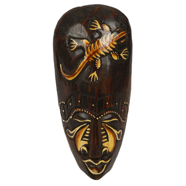 AHŞAP İŞLEMELİ MASK  20 CM