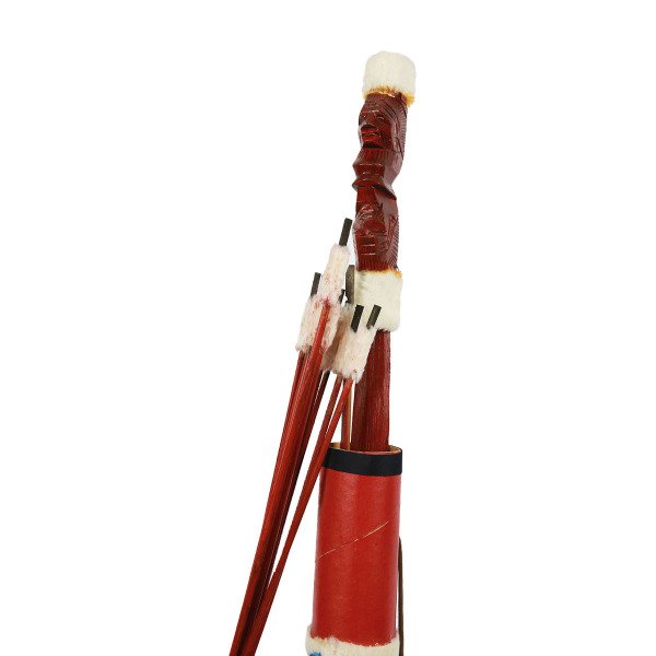AHŞAP DEKORATİF KIZILDERİLİ OK /YAY SETİ                 58 CM