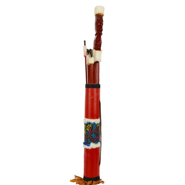 AHŞAP DEKORATİF KIZILDERİLİ OK /YAY SETİ                 58 CM