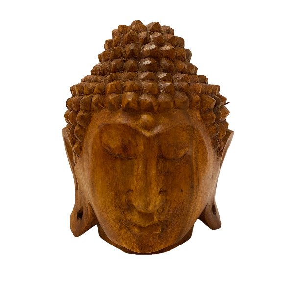 MİNDİ AĞACI EL YAPIMI BUDDHA KAFASI 16CM