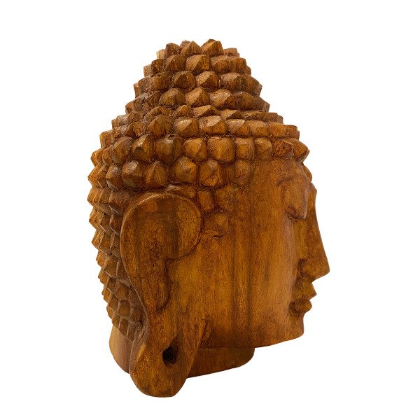 MİNDİ AĞACI EL YAPIMI BUDDHA KAFASI 16CM