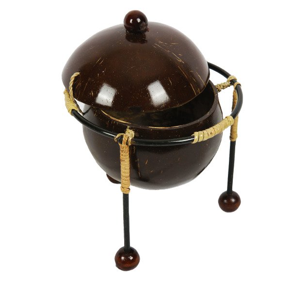 COCONAT KAPAKLI AYAKLI ŞEKERLİK 15*15 CM
