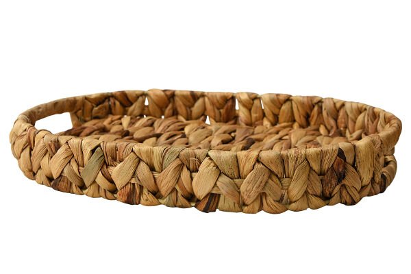 HASIR EL YAPIMI KALIN ÖRGÜ OVAL TEPSİ 36*27*5CM