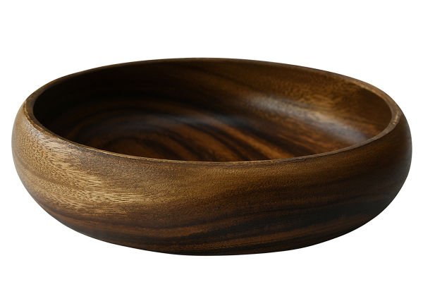 AKASYA EL YAPIMI YUVARLAK KASE SERVİS VE SUNUMLUK 25*25*6CM