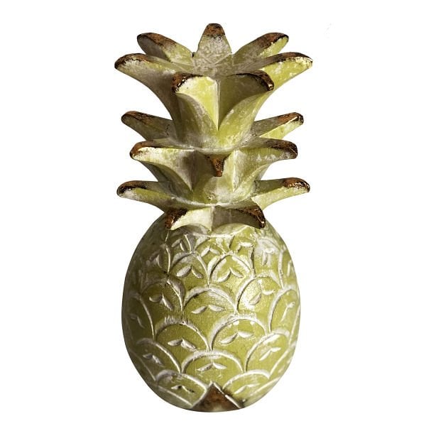 AHŞAP EL YAPIMI ANANAS EV DEKORU 31CM