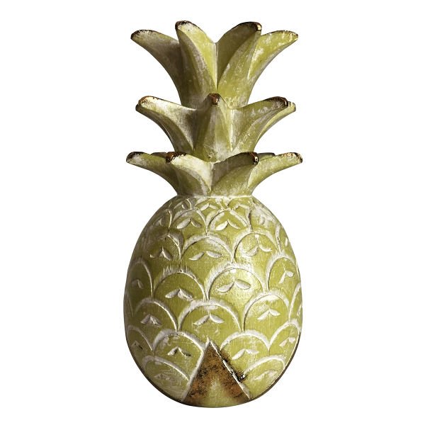 AHŞAP EL YAPIMI ANANAS EV DEKORU 31CM
