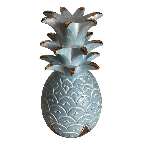 AHŞAP EL YAPIMI ANANAS EV DEKORU 31CM