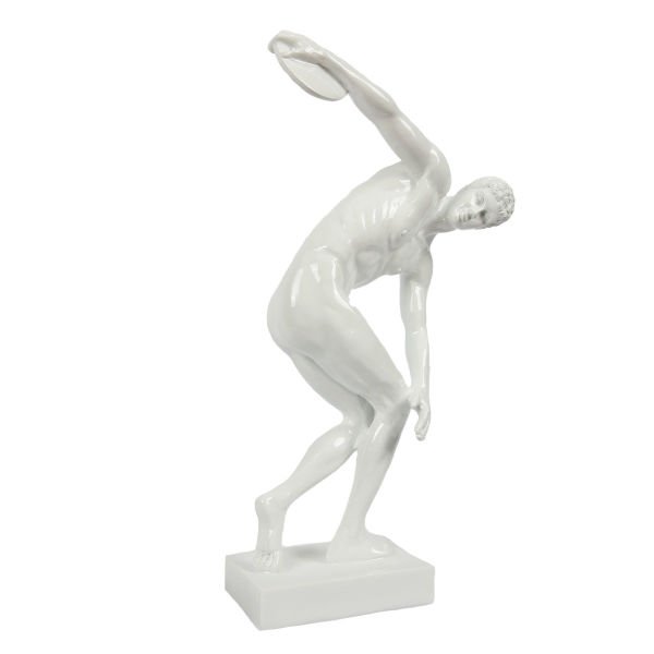 POLYESTER DISCOBOLUS ERKEK HEYKELİ,DİSK ATAN ERKEK 50CM