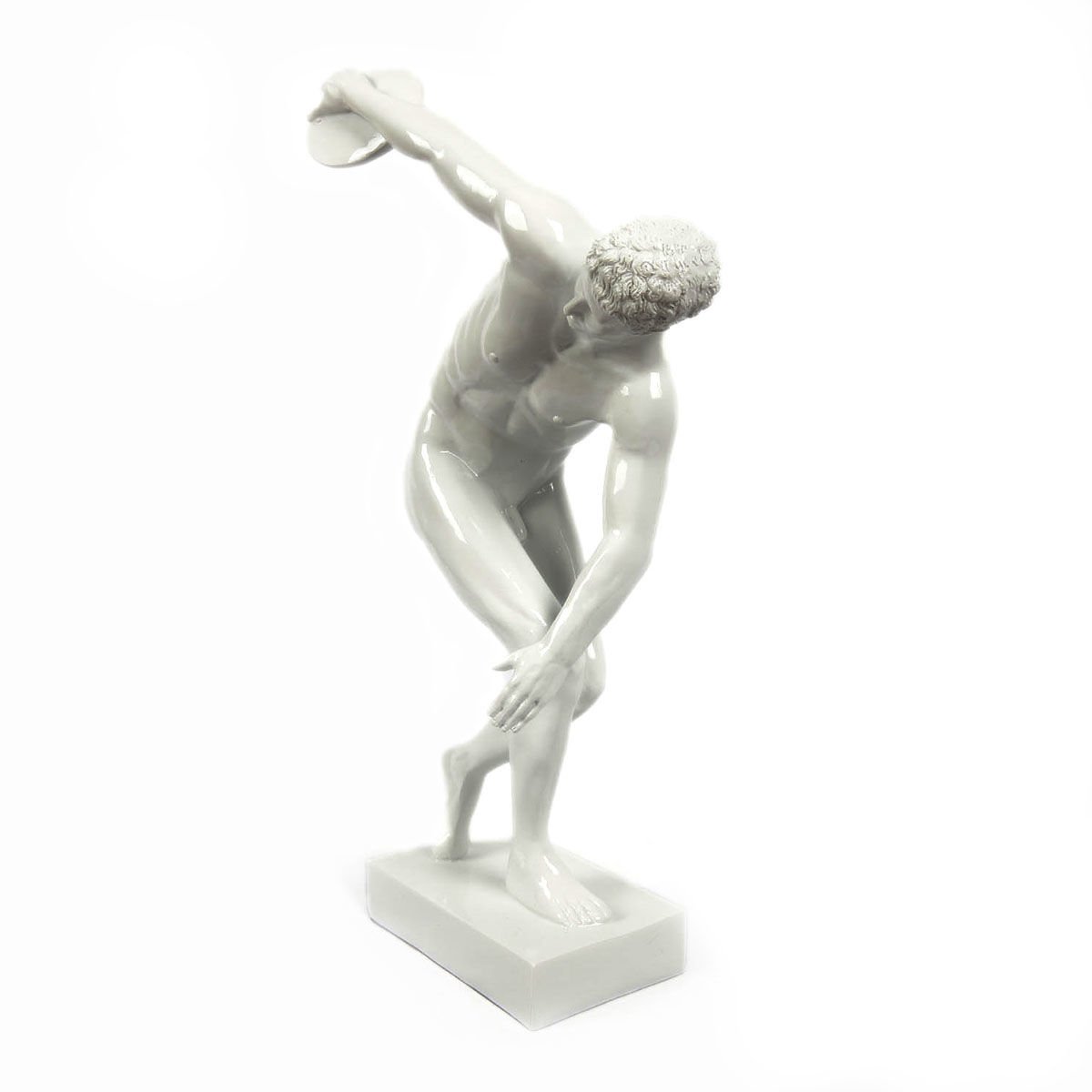 POLYESTER DISCOBOLUS ERKEK HEYKELİ,DİSK ATAN ERKEK 50CM