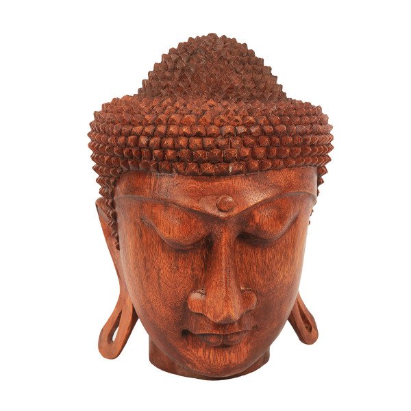 MİNDİ AĞACI EL YAPIMI BUDDHA KAFASI 35CM