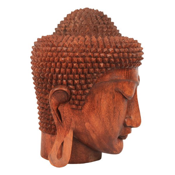MİNDİ AĞACI EL YAPIMI BUDDHA KAFASI 35CM