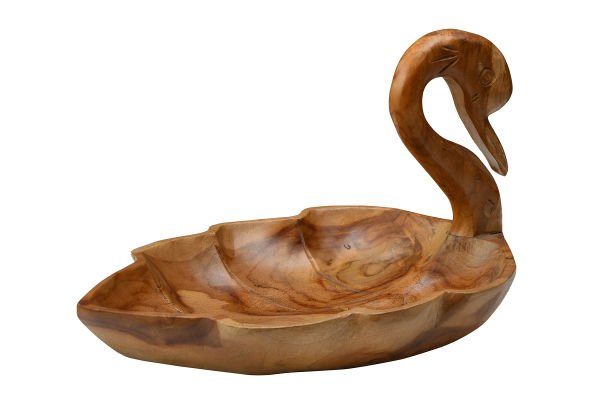 PALMİYE AĞACINDAN EL YAPIMI KUĞU MEYVELİK / SUNUMLUK  35CM