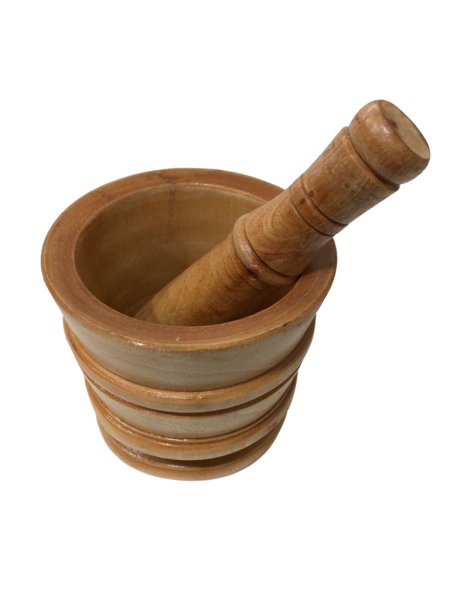 TEAK AĞACI EL YAPIMI HAVAN 14*14CM