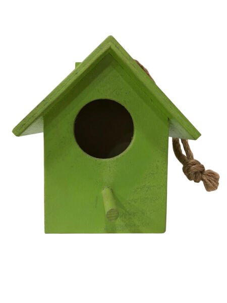 AHŞAP EL YAPIMI KUŞ YUVASI / BAHÇE AKSESUARI 19*18*14CM