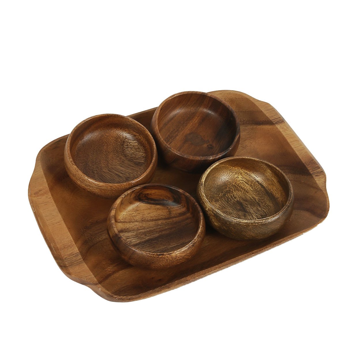 AKASYA AĞACI EL YAPIMI ÇEREZLİK WD-25  5 PARÇA (31x22,5x2.5),(9x9)CM