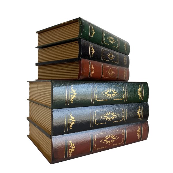 AHŞAP ÇOK AMAÇLI 3 KİTAPLI 2'Lİ KUTU 24*17CM, 20*14CM