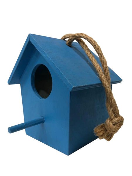 AHŞAP EL YAPIMI KUŞ YUVASI / BAHÇE AKSESUARI 19*18*14CM
