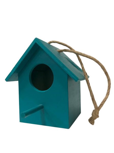AHŞAP EL YAPIMI KUŞ YUVASI / BAHÇE AKSESUARI 19*18*14CM