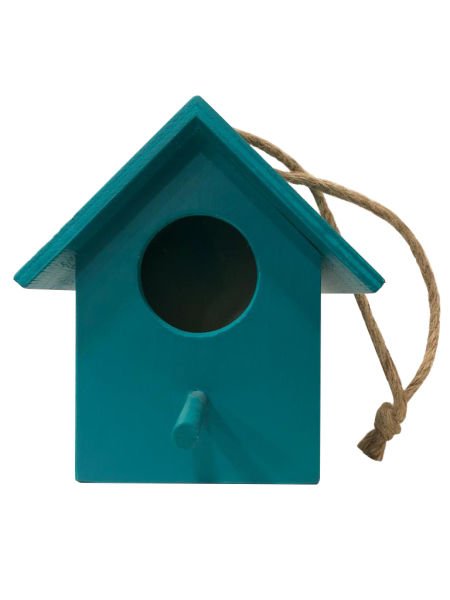 AHŞAP EL YAPIMI KUŞ YUVASI / BAHÇE AKSESUARI 19*18*14CM
