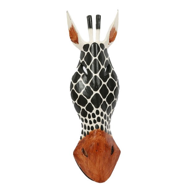 MİNDİ AĞACINDAN EL YAPIMI ZÜRAFA MASK  50 CM