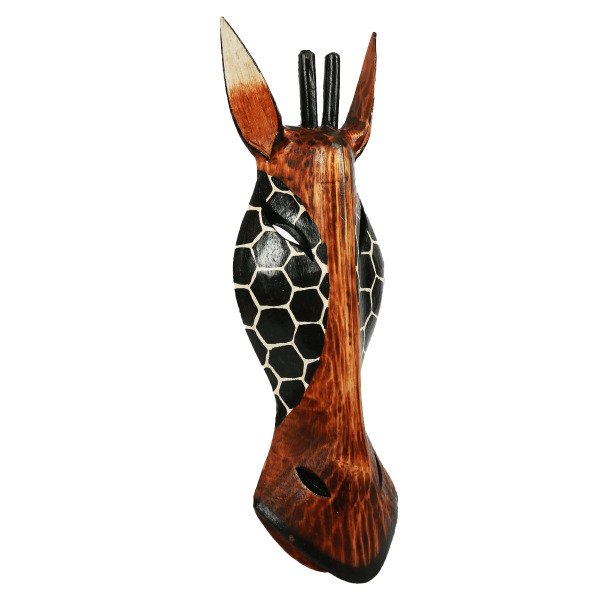 MİNDİ AĞACINDAN EL YAPIMI ZÜRAFA MASK  50 CM