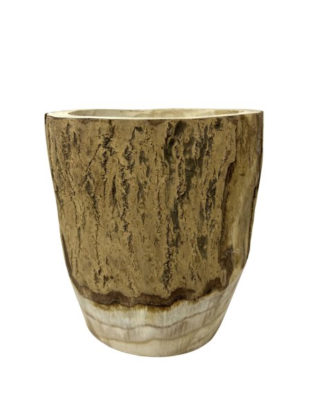 ERLA PAULOWNIA  AĞACINDAN EL YAPIMI MEYVELİK/ SUNUM KABI/ DEKORATİF SAKSI 25*23CM