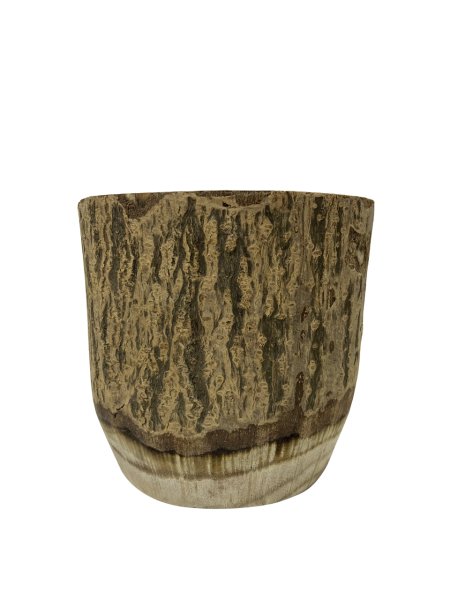 ERLA  PAULOWNIA  AĞACINDAN EL YAPIMI MEYVELİK/ SUNUM KABI/ DEKORATİF SAKSI 20*20CM