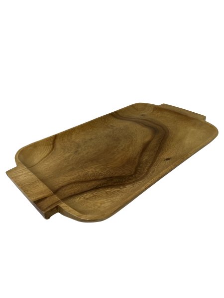 AKASYA AĞACI EL YAPIMI SUNUM TEPSİSİ WD6145 35,5*19,5CM