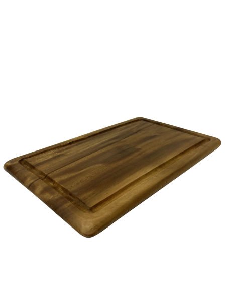 AKASYA AĞACI EL YAPIMI DİKDÖRTGEN STEAK TAHTASI RE205 40*24CM